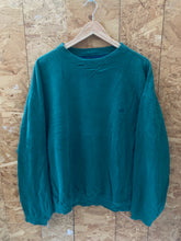 Vintage Y2K green minimal muted crew neck boxy sweater size large by Dockers